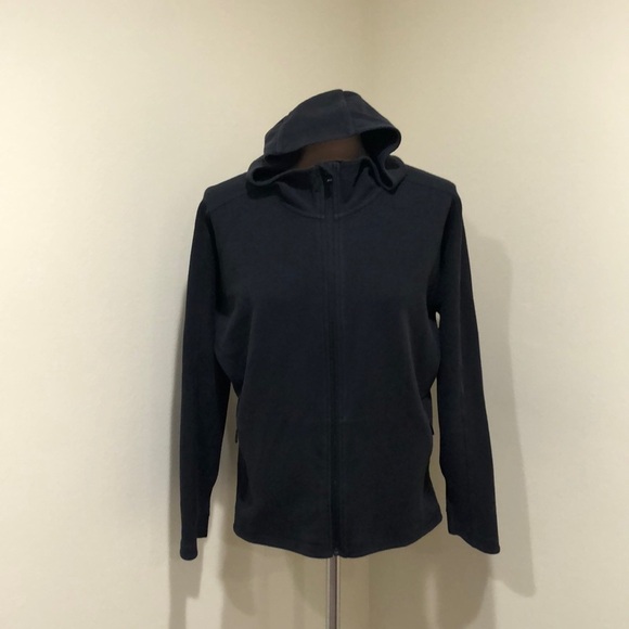 Athleta Modern Life Jacket Size Medium Dark Midnight Navy Blue - Picture 2 of 11
